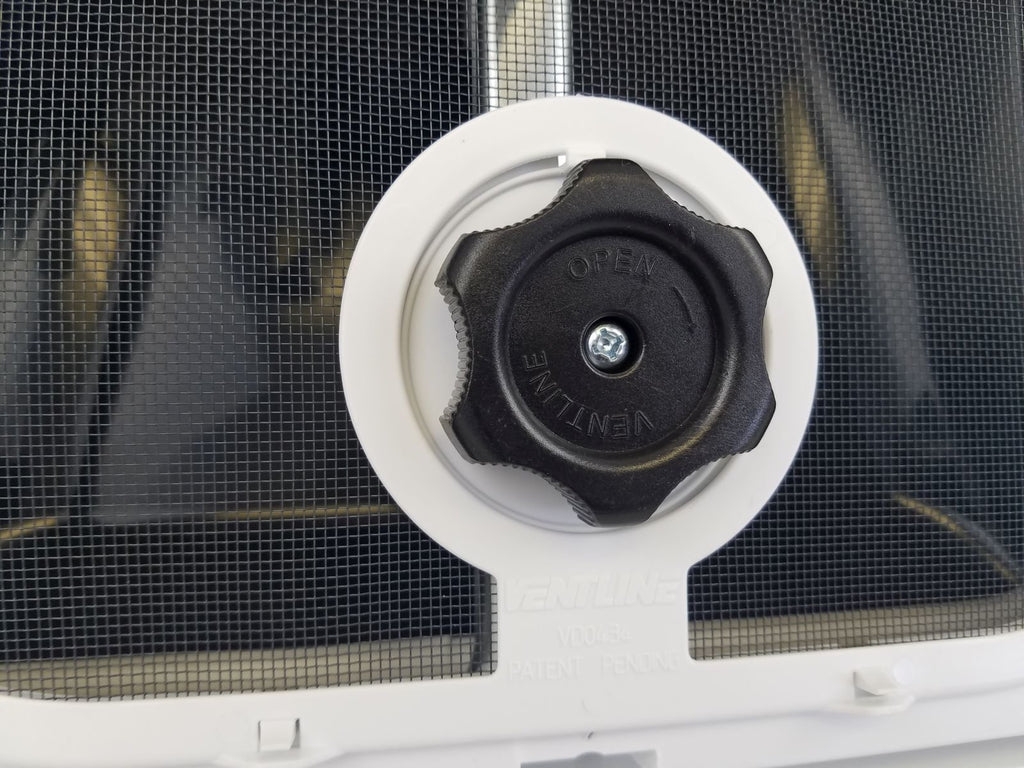 White RV Roof Vent with 12 Volt Fan T357