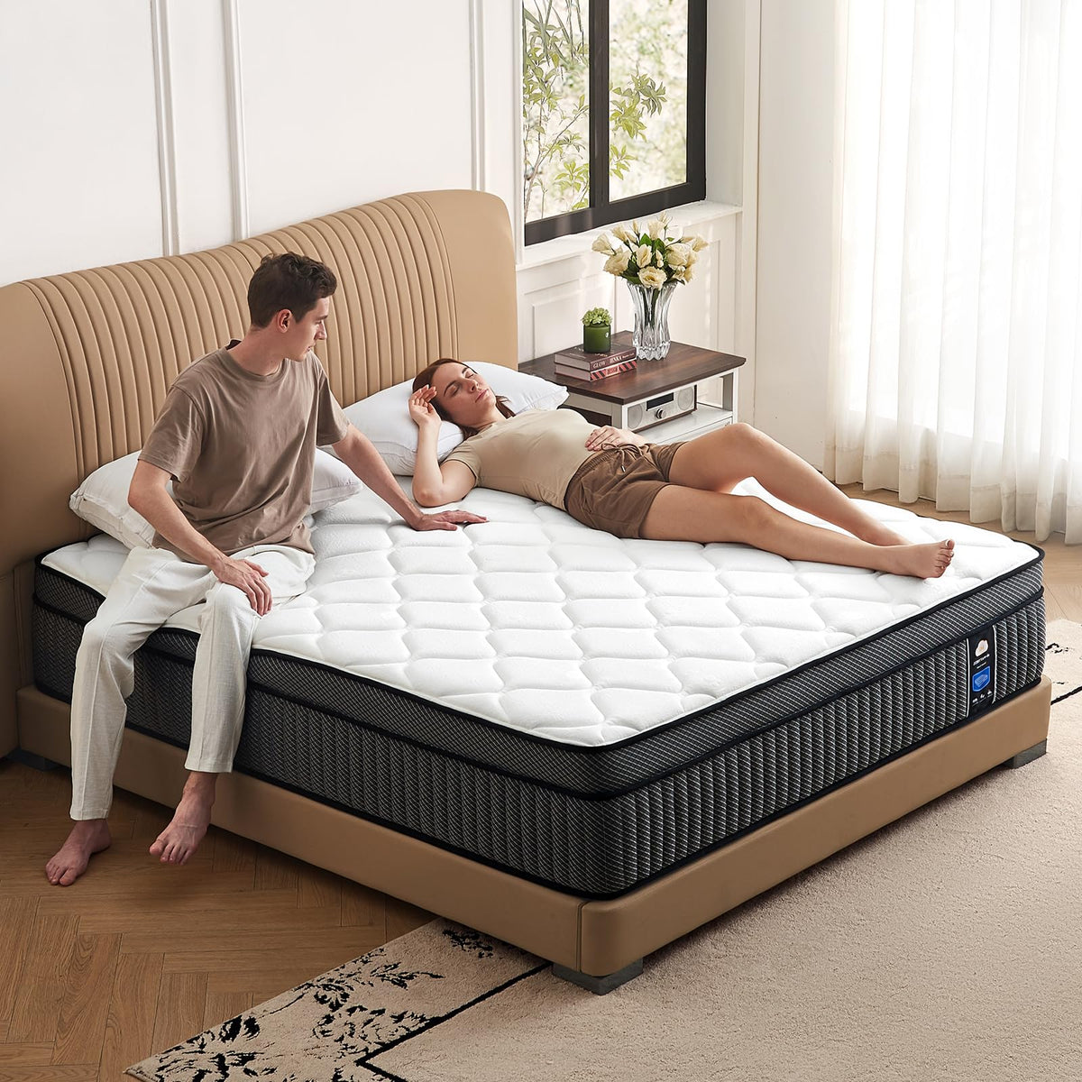 10 inch Full Size Hybrid Mattress in a Box F9364