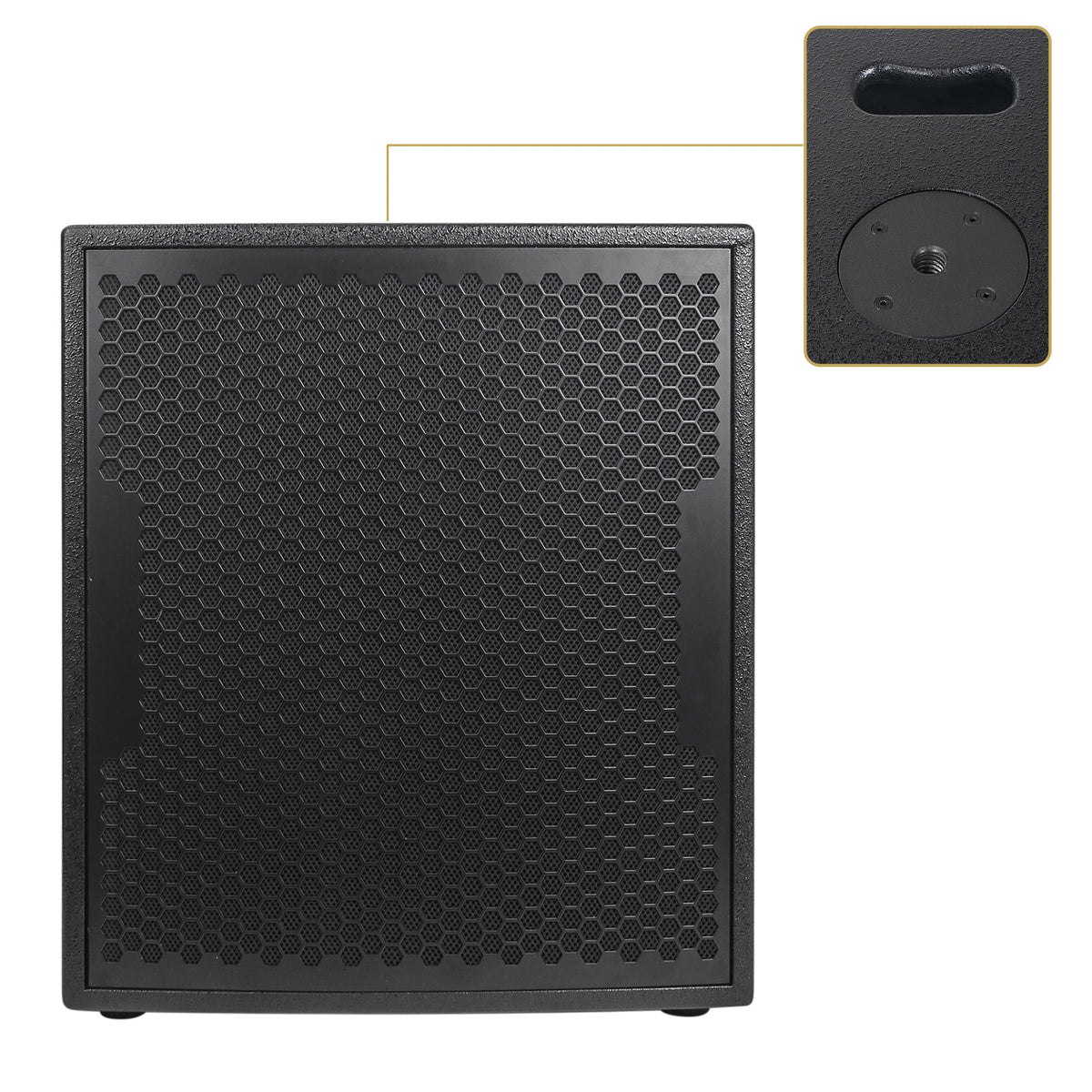 2000W 18" Powered PA Subwoofer with 4" Voice Coil, Black R56024
