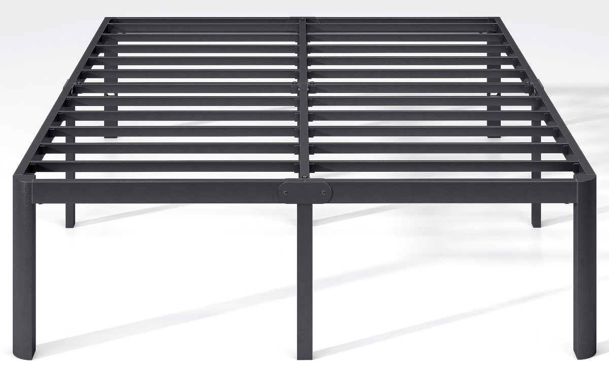 14 Inch Queen Size Black Metal Platform Bed Frame L975396