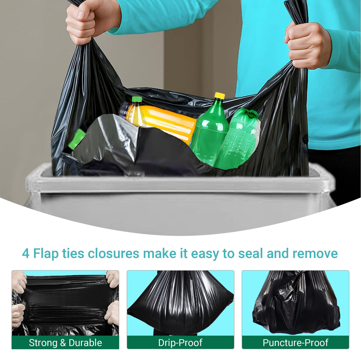 23 Gallon Trash Bags 120 CT 1.2 Mil O1646