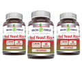 Red Yeast Rice 1200mg Capsules Supplement 120 Count 3 Pack F72068