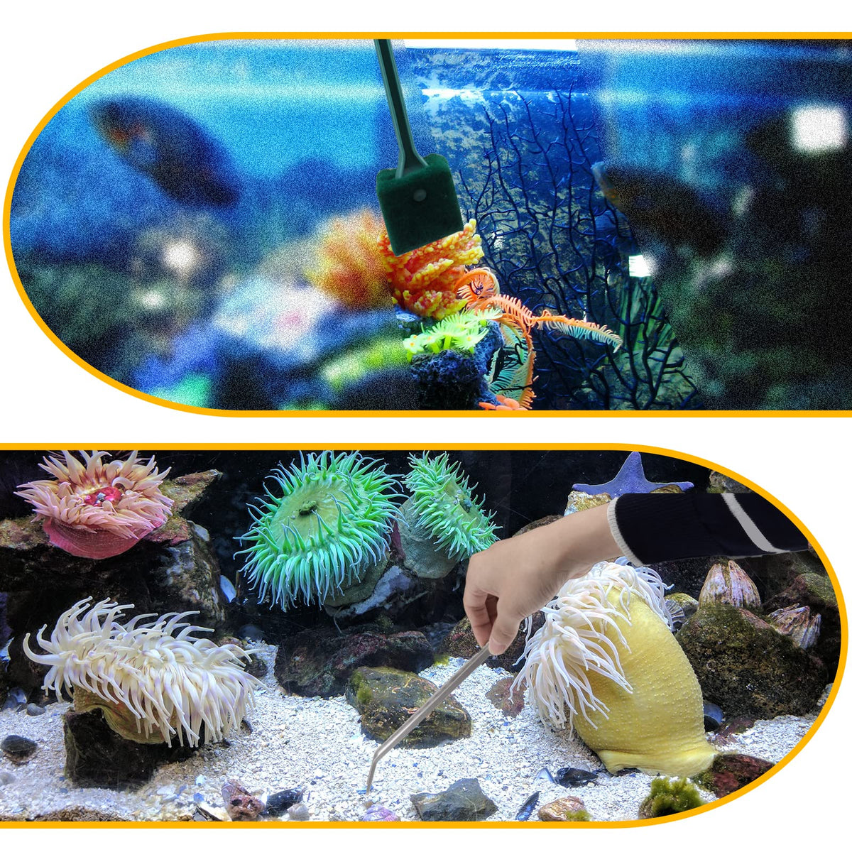 8 in 1 Stainless Steel Aquarium Cleaning Tools K600439
