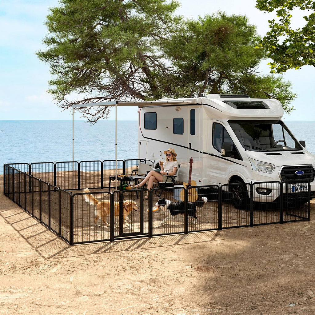 32 Inch 16 Panels Heavy Duty Dog Playpen V592