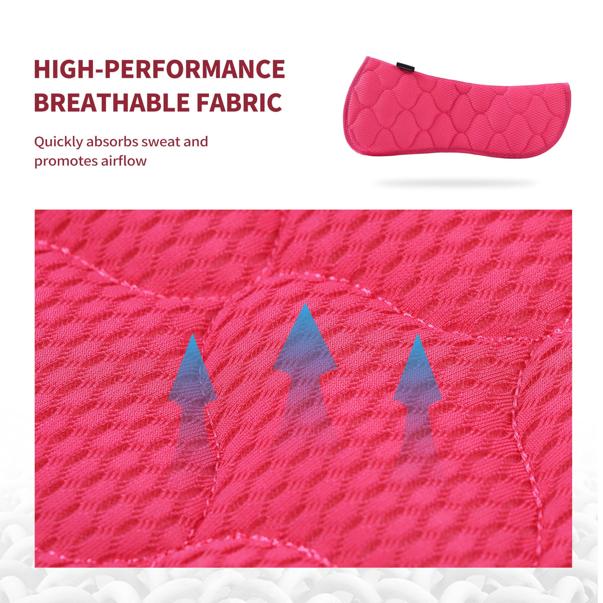 Mesh English Saddle Half Pad D84578