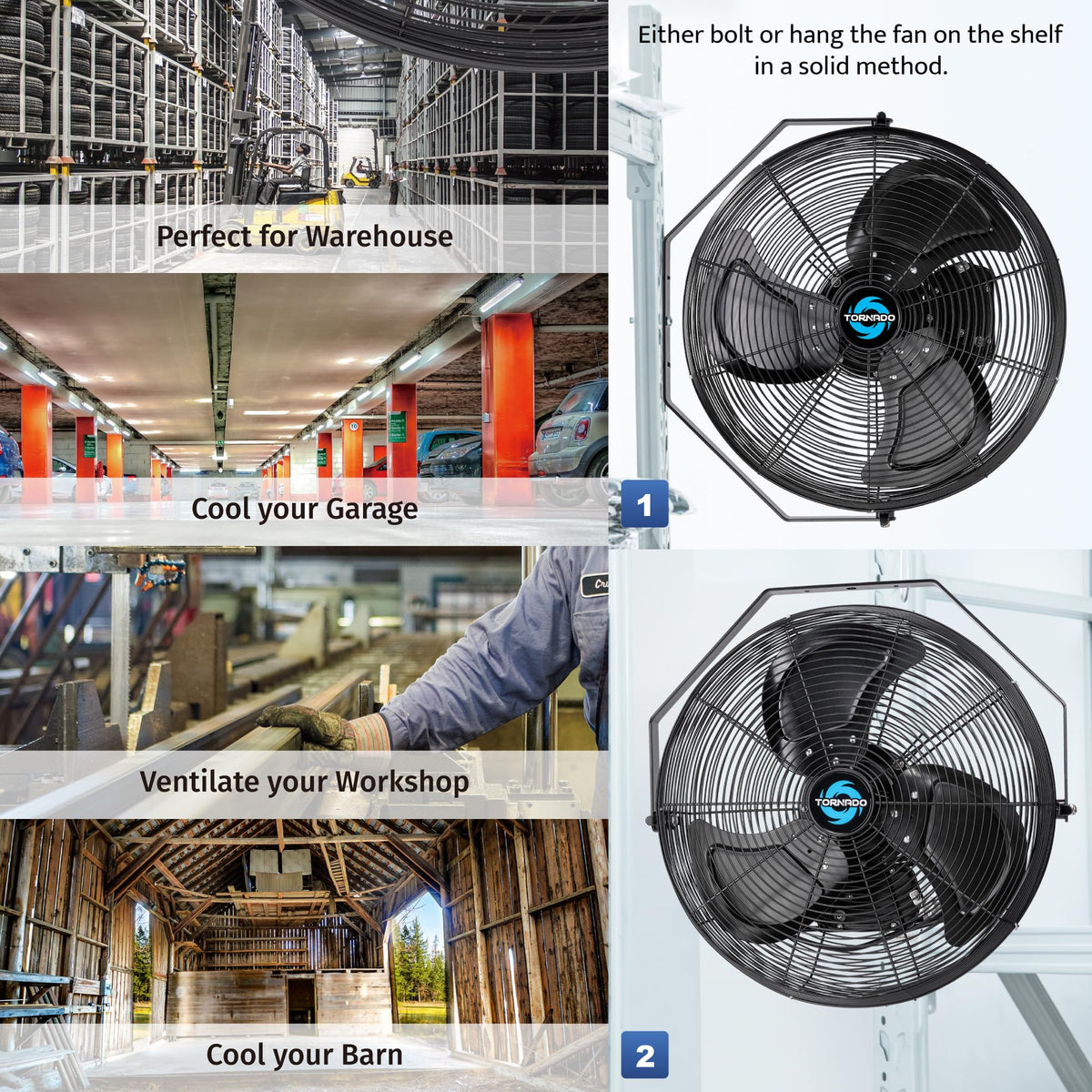 20-Inch High Velocity Outdoor Wall Fan O34314