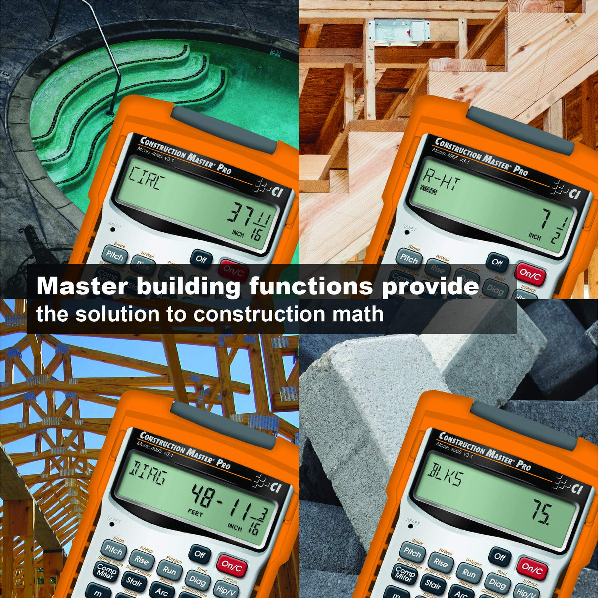 Construction Master Pro Trig Feet-Inch-Fraction Calculator C712067