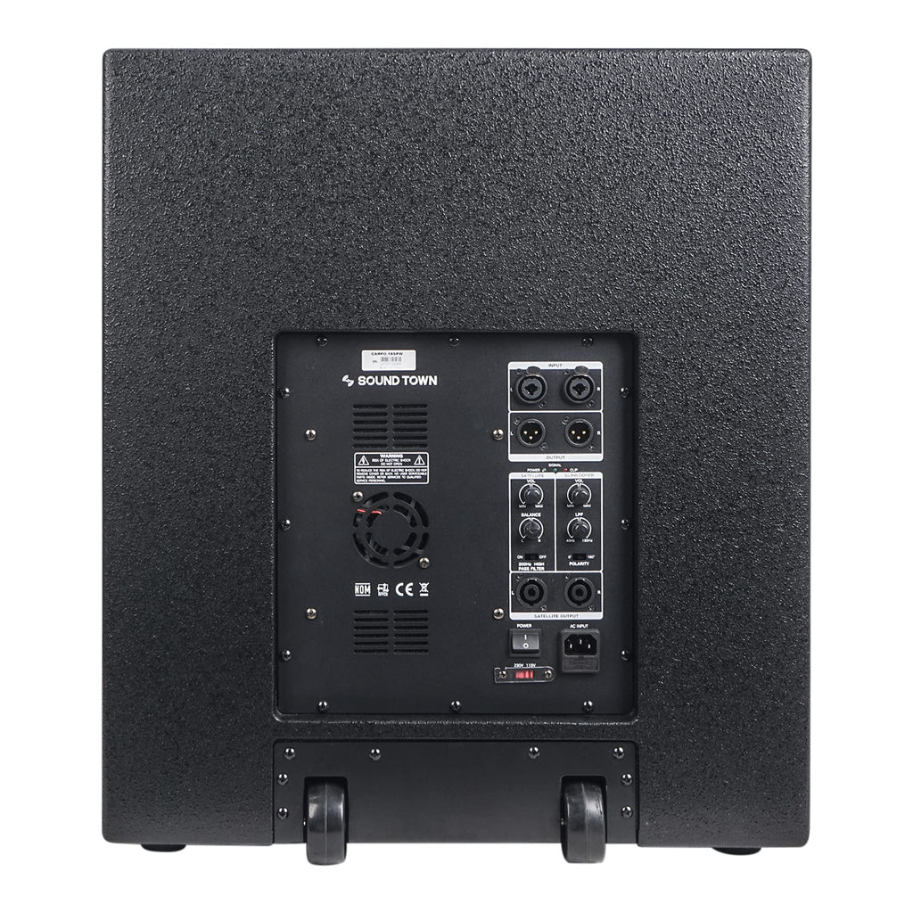 2000W 18" Powered PA Subwoofer with 4" Voice Coil, Black R56024