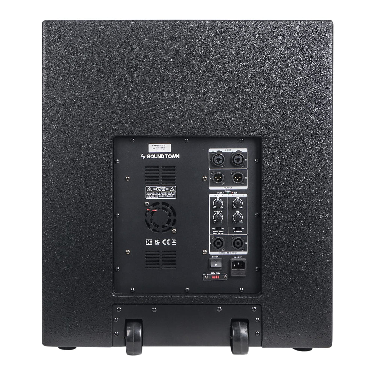 2000W 18" Powered PA Subwoofer with 4" Voice Coil, Black R56024