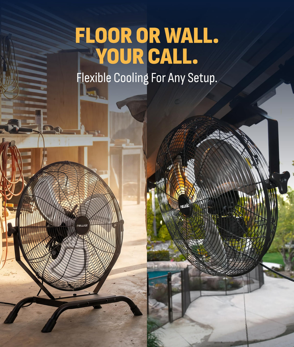 20" Outdoor Wall Mount Fan B6763